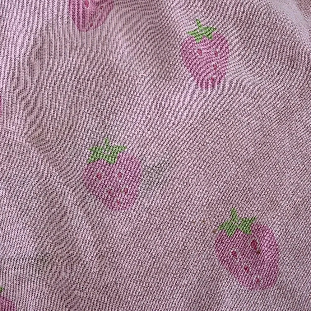 Gymboree Strawberry Pants Girls 6 Yrs XL Pink Elastic Waist Playtime Casual Wear